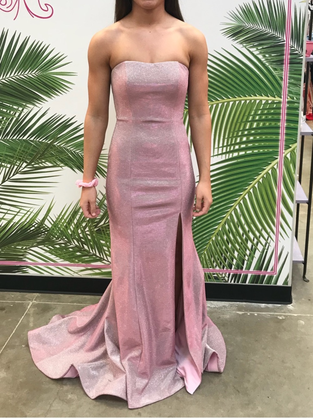 Sherri Hill 52362 Strapless Pink Gown